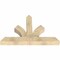 Ekena Millwork Richland Rough Sawn Timber Gable Bracket, Douglas Fir, 60"W x 40"H x 6"D x 6"F, 16/12 Pitch GBW060X40X0606RIC00RDF - alternate 2